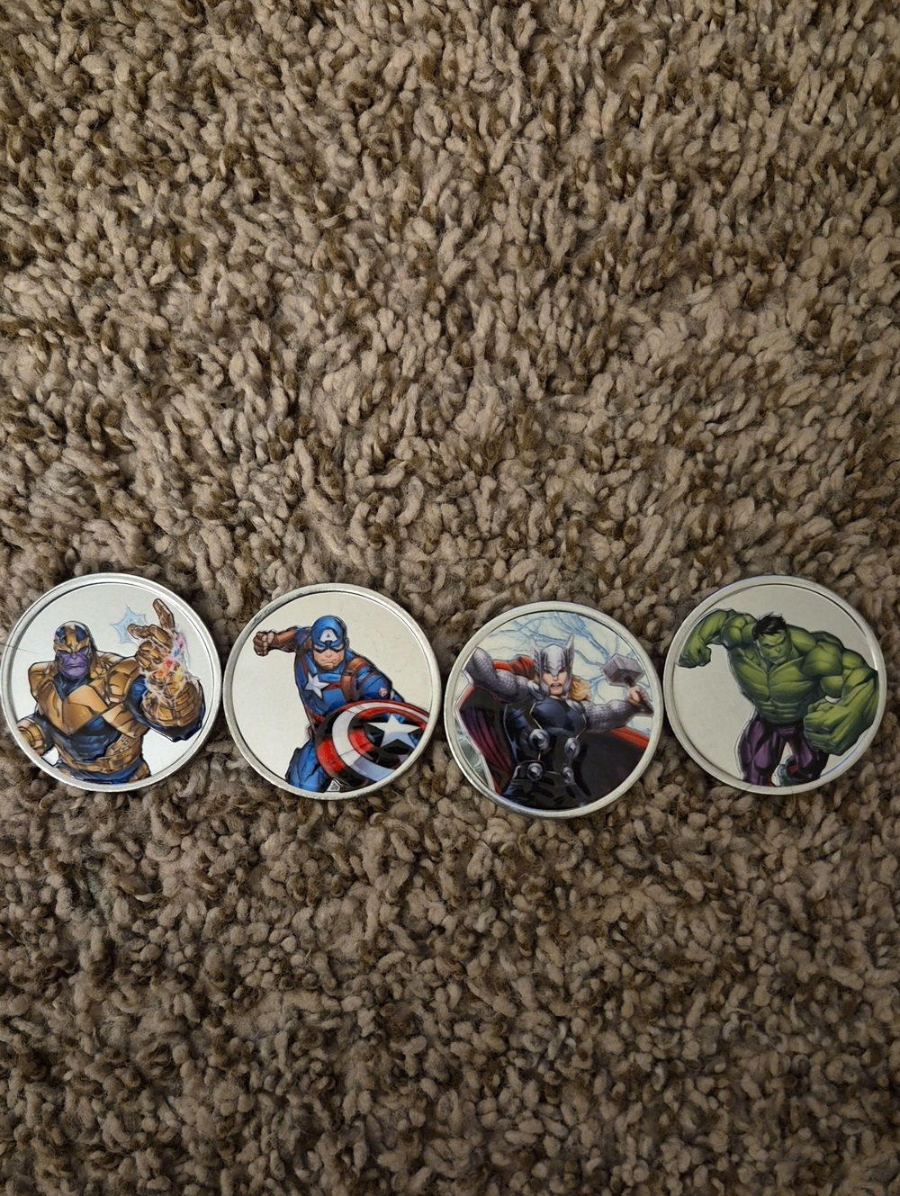 Disney Avengers Campus Colored Medallions - 4 Medallion Set